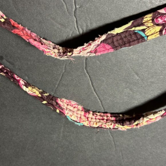 Retired Style & Fabric Mod Floral Pink '07 Vera Bradley Bag 11x5x6 SEE PICS - Picture 6 of 9